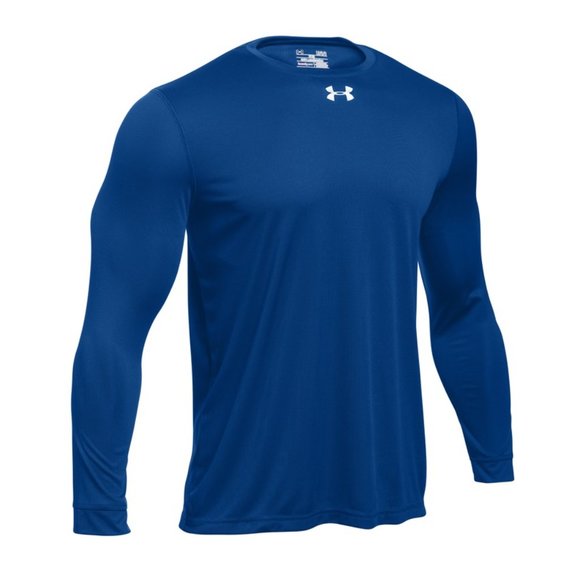 Men's Royal Blue Under Armour Locker Tee - Long Sleeve - Picture 1 of 1
